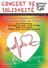 Affiche concert de solidarité du 07 octobre 2018