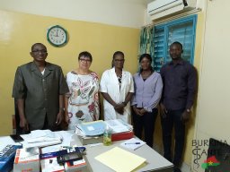 Avec le Pr Zan au centre de réadaptation